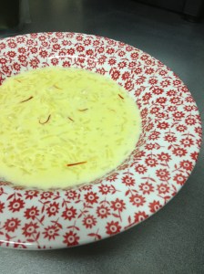 cardamom saffron rice soup