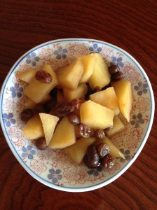 stewed apple overhead