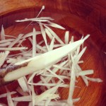 gobo kinpira in water