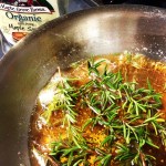 rosemary maple syrup bubbling