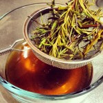 rosemary maple syrup strained