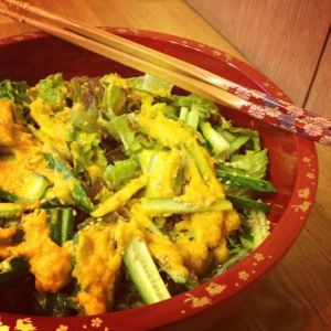 japanese ginger carrot dressing mixed