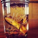 DIY body oil mason jar