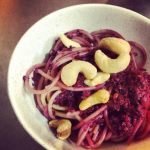 purple carrot chutney pasta