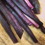 purple carrot chutney peeled