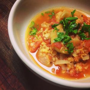 lotus stalk curry bowl